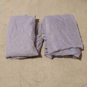 Elegant Sheer Lavender Curtain Panel